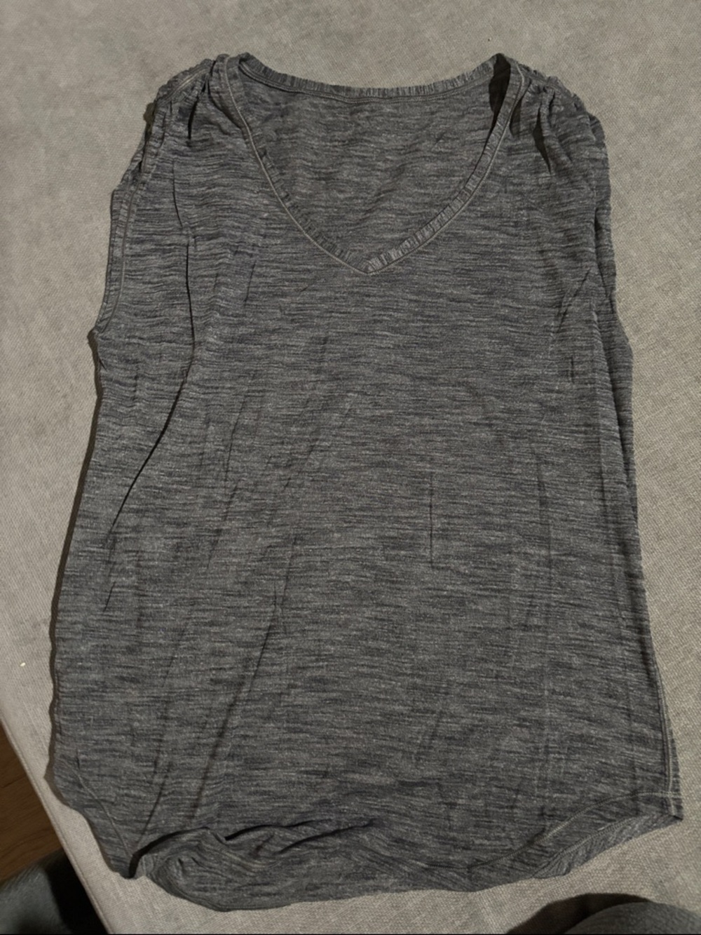 lululemon athletica Gray Space-Dye Tank